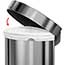 simplehuman® Semi-round step can, 11 7/8 gallons, Stainless Steel Thumbnail 4