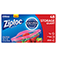 Ziploc® Double Zipper Storage Bags, Plastic, 1qt, Clear, 48/BX Thumbnail 1