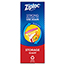 Ziploc® Double Zipper Storage Bags, Plastic, 1qt, Clear, 48/BX Thumbnail 3