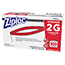 Ziploc® Double Zipper Bags, Plastic, 2gal, Clear w/Write-On Panel, 100/CT Thumbnail 3