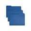 Smead Interior File Folders, 1/3 Cut Top Tab, Letter, Navy, 100/Box Thumbnail 1