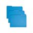 Smead Interior File Folders, 1/3 Cut Top Tab, Letter, Sky Blue, 100/Box Thumbnail 1