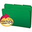 Smead Waterproof Poly File Folders, 1/3 Cut Top Tab, Letter, Green, 24/Box Thumbnail 2