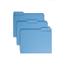 Smead File Folders, 1/3 Cut Top Tab, Letter, Blue, 100/Box Thumbnail 1