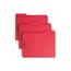 Smead Folders, Two Fasteners, 1/3 Cut Assorted, Top Tab, Letter, Red, 50/Box Thumbnail 1