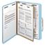 Smead Pressboard Classification Folders, Letter, Four-Section, Blue, 10/BX Thumbnail 13