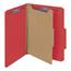 Smead Pressboard Classification Folders, Letter, Four-Section, Bright Red, 10/Box Thumbnail 17