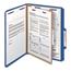 Smead Pressboard Classification Folders, Letter, Four-Section, Dark Blue, 10/Box Thumbnail 14