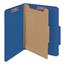 Smead Pressboard Classification Folders, Letter, Four-Section, Dark Blue, 10/Box Thumbnail 15