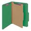 Smead Pressboard Classification Folders, Letter, Four-Section, Green, 10/Box Thumbnail 11