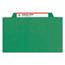 Smead Pressboard Classification Folders, Letter, Four-Section, Green, 10/Box Thumbnail 12