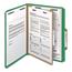 Smead Pressboard Classification Folders, Letter, Four-Section, Green, 10/Box Thumbnail 13