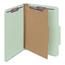 Smead Pressboard Classification Folders, Letter, Four-Section, Gray/Green, 10/Box Thumbnail 12