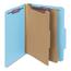 Smead Pressboard Classification Folders, Letter, Six-Section, Blue, 10/Box Thumbnail 11