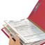 Smead Pressboard Classification Folders, Letter, Six-Section, Bright Red, 10/Box Thumbnail 15
