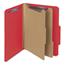 Smead Pressboard Classification Folders, Letter, Six-Section, Bright Red, 10/Box Thumbnail 17