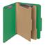 Smead Pressboard Classification Folders, Letter, Six-Section, Green, 10/Box Thumbnail 14