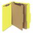 Smead Pressboard Classification Folders, Letter, Six-Section, Yellow, 10/Box Thumbnail 19