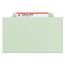 Smead Pressboard Classification Folders, Tab, Letter, Six-Section, Gray/Green, 10/Box Thumbnail 17