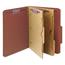 Smead Pressboard Folders with Two Pocket Dividers, Letter, Six-Section, Red, 10/Box Thumbnail 10