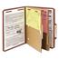 Smead Pressboard Folders with Two Pocket Dividers, Letter, Six-Section, Red, 10/Box Thumbnail 13