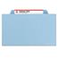 Smead Pressboard Folders with Two Pocket Dividers, Letter, Six-Section, Blue, 10/Box Thumbnail 14