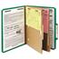 Smead Pressboard Folders with Two Pocket Dividers, Letter, Six-Section, Green, 10/Box Thumbnail 11