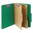 Smead Pressboard Folders with Two Pocket Dividers, Letter, Six-Section, Green, 10/Box Thumbnail 13