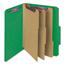 Smead 3" Expansion Classification Folder, 2/5 Cut, Letter, 8-Section, Green, 10/Box Thumbnail 15