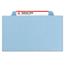 Smead Pressboard Classification Folders, Legal, Four-Section, Blue, 10/Box Thumbnail 12