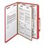 Smead Pressboard Classification Folders, Legal, Four-Section, Bright Red, 10/Box Thumbnail 16