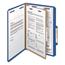 Smead Pressboard Classification Folders, Legal, Four-Section, Dark Blue, 10/Box Thumbnail 15