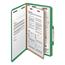 Smead Pressboard Classification Folders, Legal, Four-Section, Green, 10/Box Thumbnail 16