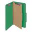 Smead Pressboard Classification Folders, Legal, Four-Section, Green, 10/Box Thumbnail 17