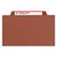 Smead Pressboard Classification Folders, Self Tab, Legal, Four-Section, Red, 10/Box Thumbnail 12