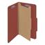 Smead Pressboard Classification Folders, Self Tab, Legal, Four-Section, Red, 10/Box Thumbnail 16