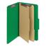 Smead Pressboard Classification Folders, Legal, Six-Section, Green, 10/Box Thumbnail 13
