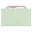 Smead Pressboard Classification Folders, Tab, Legal, Six-Section, Gray/Green, 10/Box Thumbnail 18