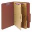 Smead Pressboard Folders with Two Pocket Dividers, Legal, Six-Section, Red, 10/Box Thumbnail 12
