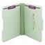 Smead Three Inch Expansion Fastener Folder, 1/3 Top Tab, Legal, Gray Green, 25/Box Thumbnail 16