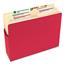 Smead 3 1/2" Exp Colored File Pocket, Straight Tab, Letter, Red Thumbnail 7