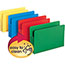 Smead Exp File Pockets, Straight Tab, Poly, Legal, Assorted, 4/Box Thumbnail 2