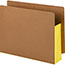 Smead 3 1/2" Exp File Pockets, Straight Tab, Letter, Yellow, 10/Box Thumbnail 2