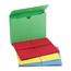 Smead 2" Exp Wallet, Elastic Cord, Letter, Blue/Green/Red/Yellow, 50/Box Thumbnail 5