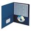 Smead Two-Pocket Folder, Textured Heavyweight Paper, Dark Blue, 25/Box Thumbnail 4