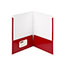 Smead High-Gloss Two-Pocket Folders, Letter, 8 1/2" x 11" Sheet Size, 2 Pockets, Red, 25/BX Thumbnail 2