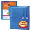 Smead Poly String & Button Booklet Envelope, 9 3/4 x 11 5/8 x 1 1/4, Blue, 5/Pack Thumbnail 5