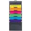 Smead Cascading Wall Organizer, 14 1/4 x 33, Letter, Gray with 6 Bright Color Pockets Thumbnail 1