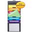 Smead Cascading Wall Organizer, 14 1/4 x 33, Letter, Gray with 6 Bright Color Pockets Thumbnail 2