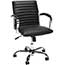 SuperSeats™ "High Roller II" Managerial Mid Back Swivel Tilt Chair, Black Thumbnail 1